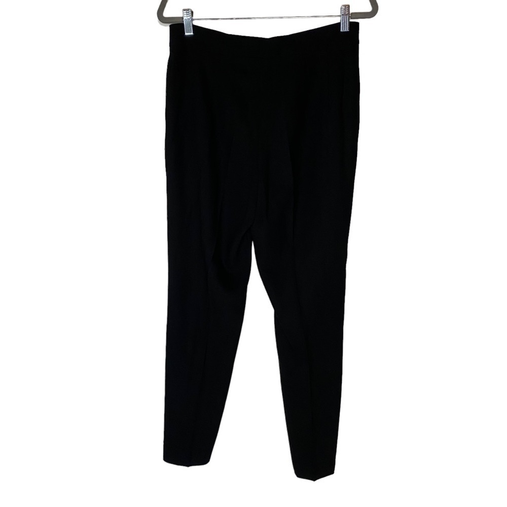 MaxMara Wool Double Pleated Straight Leg Black Trousers‎ Pants 10